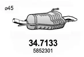 Endschalldämpfer ASSO 34.7133 Bild Endschalldämpfer ASSO 34.7133