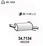 Endschalldämpfer ASSO 34.7134