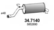 Endschalldämpfer ASSO 34.7140