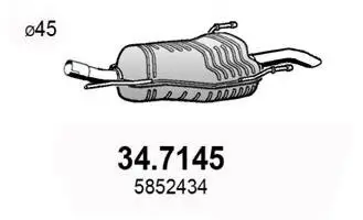 Endschalldämpfer ASSO 34.7145