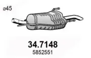 Endschalldämpfer ASSO 34.7148