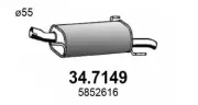 Endschalldämpfer ASSO 34.7149