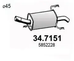 Endschalldämpfer ASSO 34.7151