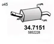 Endschalldämpfer ASSO 34.7151