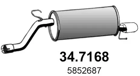 Endschalldämpfer ASSO 34.7168 Bild Endschalldämpfer ASSO 34.7168