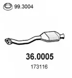 Katalysator vorne ASSO 36.0005
