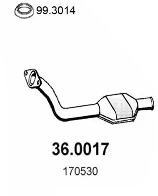 Katalysator vorne ASSO 36.0017