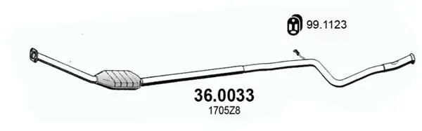Katalysator vorne ASSO 36.0033