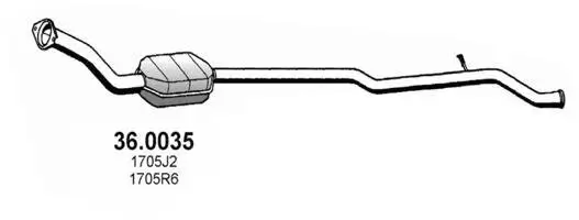 Katalysator vorne ASSO 36.0035