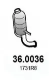 Katalysator vorne ASSO 36.0036