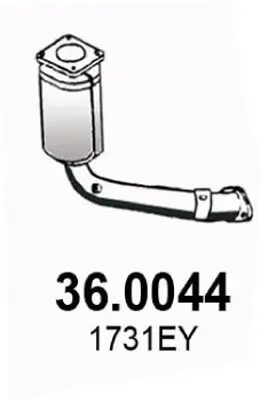 Katalysator vorne ASSO 36.0044