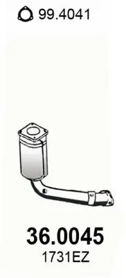 Katalysator vorne ASSO 36.0045