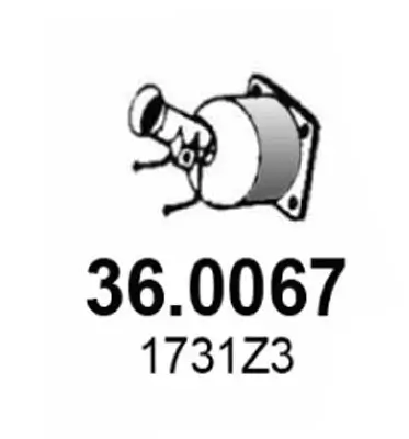 Katalysator vorne ASSO 36.0067
