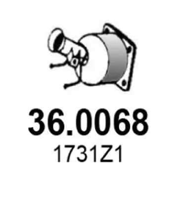 Katalysator vorne ASSO 36.0068 Bild Katalysator vorne ASSO 36.0068