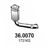 Katalysator vorne ASSO 36.0070