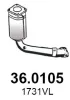 Katalysator vorne ASSO 36.0105
