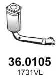 Katalysator vorne ASSO 36.0105