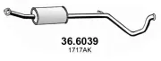 Mittelschalldämpfer ASSO 36.6039
