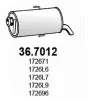 Endschalldämpfer ASSO 36.7012