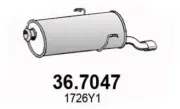 Endschalldämpfer ASSO 36.7047