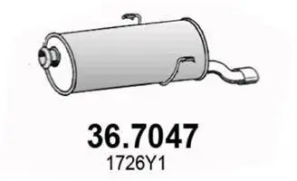 Endschalldämpfer ASSO 36.7047 Bild Endschalldämpfer ASSO 36.7047
