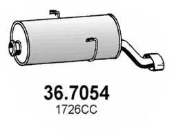 Endschalldämpfer ASSO 36.7054