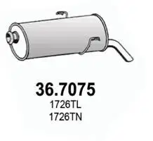 Endschalldämpfer ASSO 36.7075 Bild Endschalldämpfer ASSO 36.7075