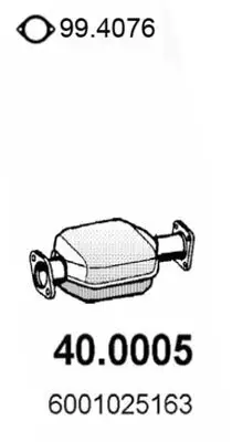 Katalysator vorne ASSO 40.0005 Bild Katalysator vorne ASSO 40.0005