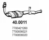 Katalysator vorne ASSO 40.0011