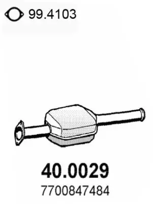 Katalysator vorne ASSO 40.0029