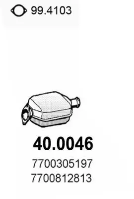 Katalysator vorne ASSO 40.0046