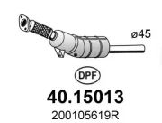 Ruß-/Partikelfilter, Abgasanlage vorne ASSO 40.15013