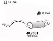 Endschalldämpfer ASSO 40.7091
