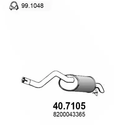 Endschalldämpfer ASSO 40.7105