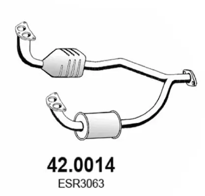 Katalysator vorne ASSO 42.0014