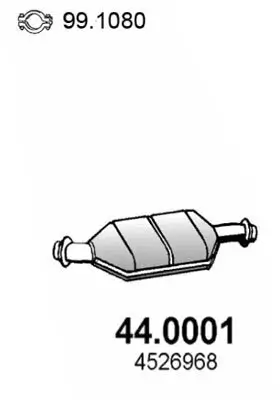 Katalysator vorne ASSO 44.0001
