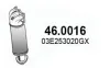 Katalysator vorne ASSO 46.0016