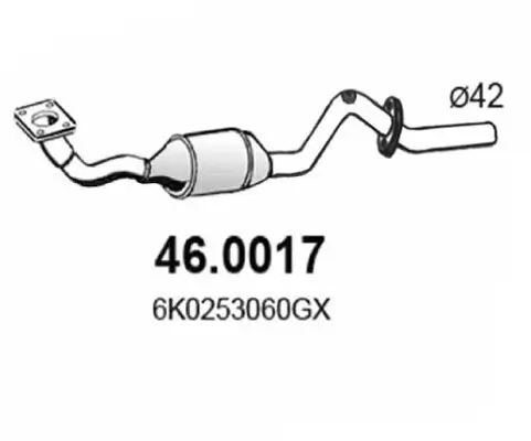 Katalysator vorne ASSO 46.0017
