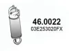 Katalysator vorne ASSO 46.0022
