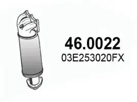 Katalysator vorne ASSO 46.0022 Bild Katalysator vorne ASSO 46.0022
