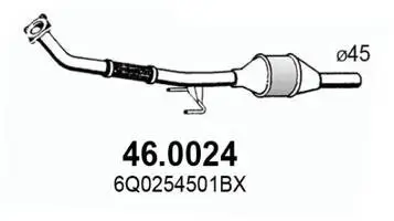 Katalysator vorne ASSO 46.0024