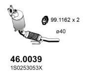 Katalysator vorne ASSO 46.0039