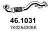 Abgasrohr vorne ASSO 46.1031