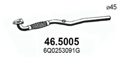 Abgasrohr Mitte ASSO 46.5005