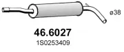Mittelschalldämpfer ASSO 46.6027