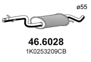 Mittelschalldämpfer ASSO 46.6028