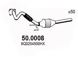 Katalysator vorne ASSO 50.0008