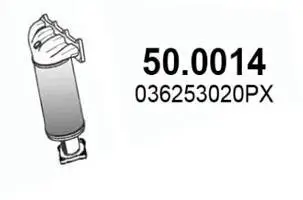Katalysator vorne ASSO 50.0014