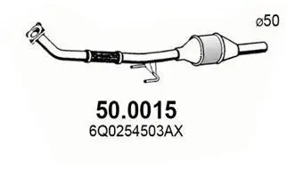Katalysator vorne ASSO 50.0015
