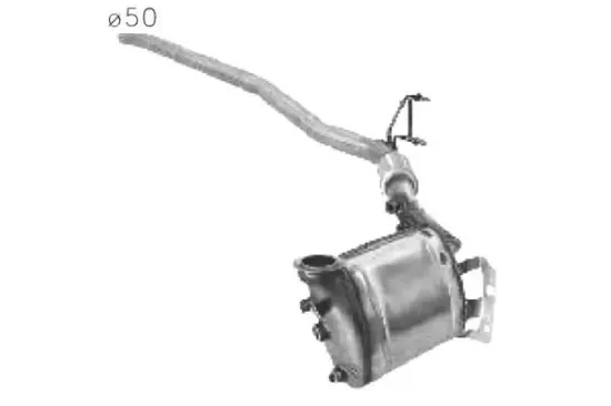 Ruß-/Partikelfilter, Abgasanlage vorne ASSO 50.15002 Bild Ruß-/Partikelfilter, Abgasanlage vorne ASSO 50.15002